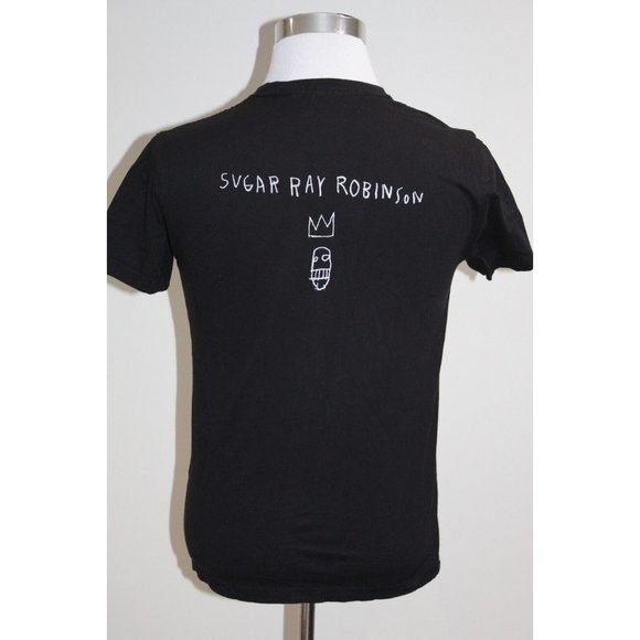 Rome Pays Off x Jean-Michel Basquiat King Pleasure Sugar Ray Robinson T Shirt S - Picture 1 of 3
